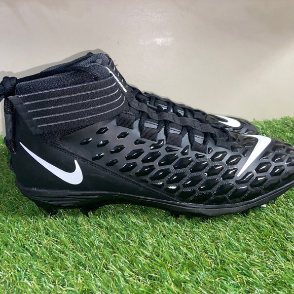 Nike Force Savage Pro 2 Black White Football Cleats AH4000-002 Men Size NEW - Picture 3 of 9